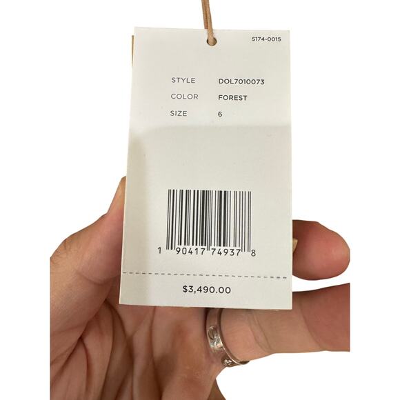 Michael Kors Collection Chesterfield Wool Coat In Green sz. 6 - Picture 5 of 8